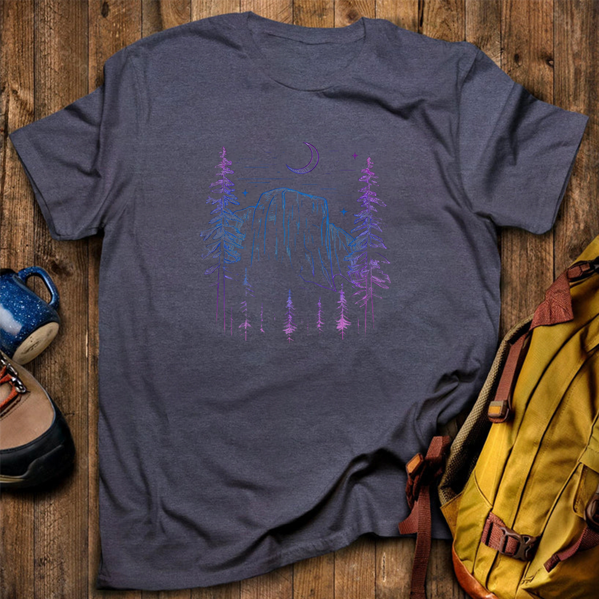 Yosemite El Capitan at Night Tee Cotton Classic T-Shirt