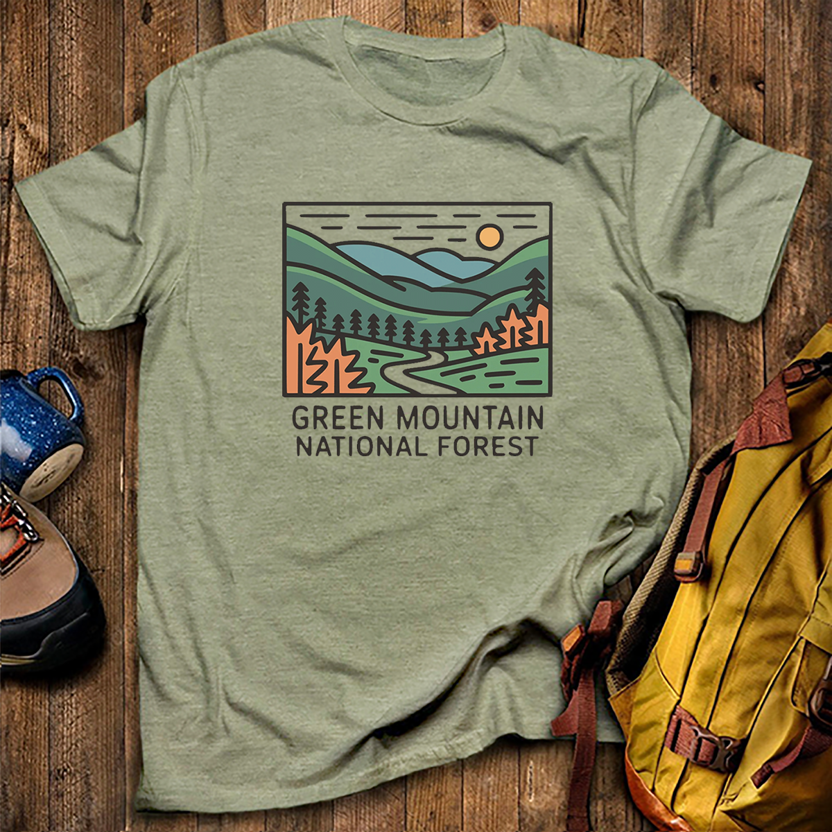 Green Mountain National Forest Tee Cotton Classic T-Shirt