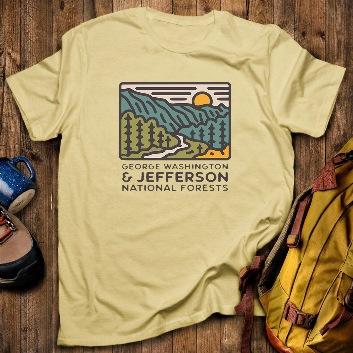 George Washington and Jefferson National Forests Tee Cotton Classic T-Shirt