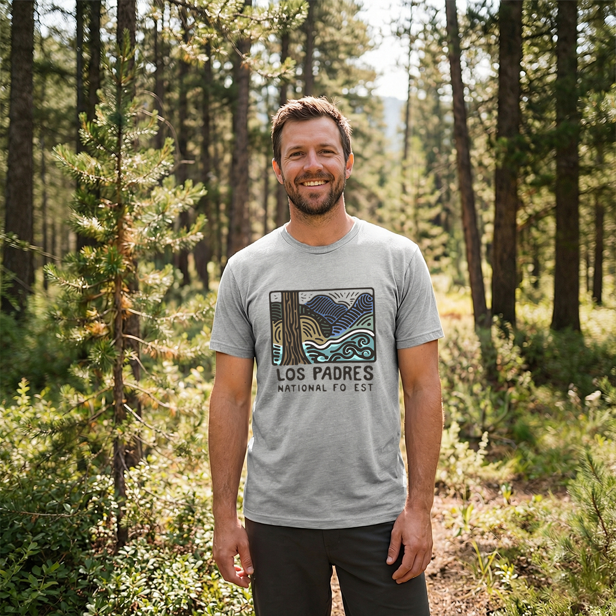 Los Padres National Forest Tee Cotton Classic T-Shirt