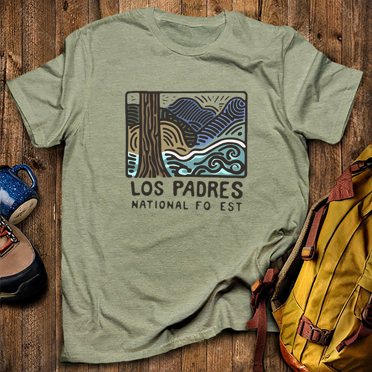 Los Padres National Forest Tee Cotton Classic T-Shirt