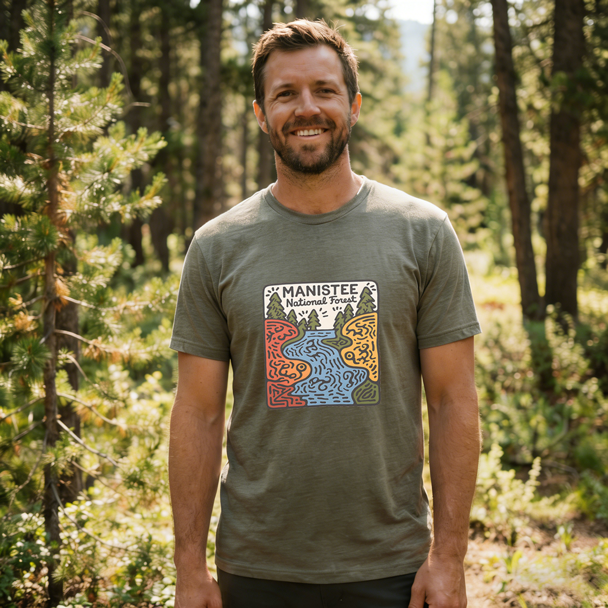 Manistee National Forest Tee Cotton Classic T-Shirt