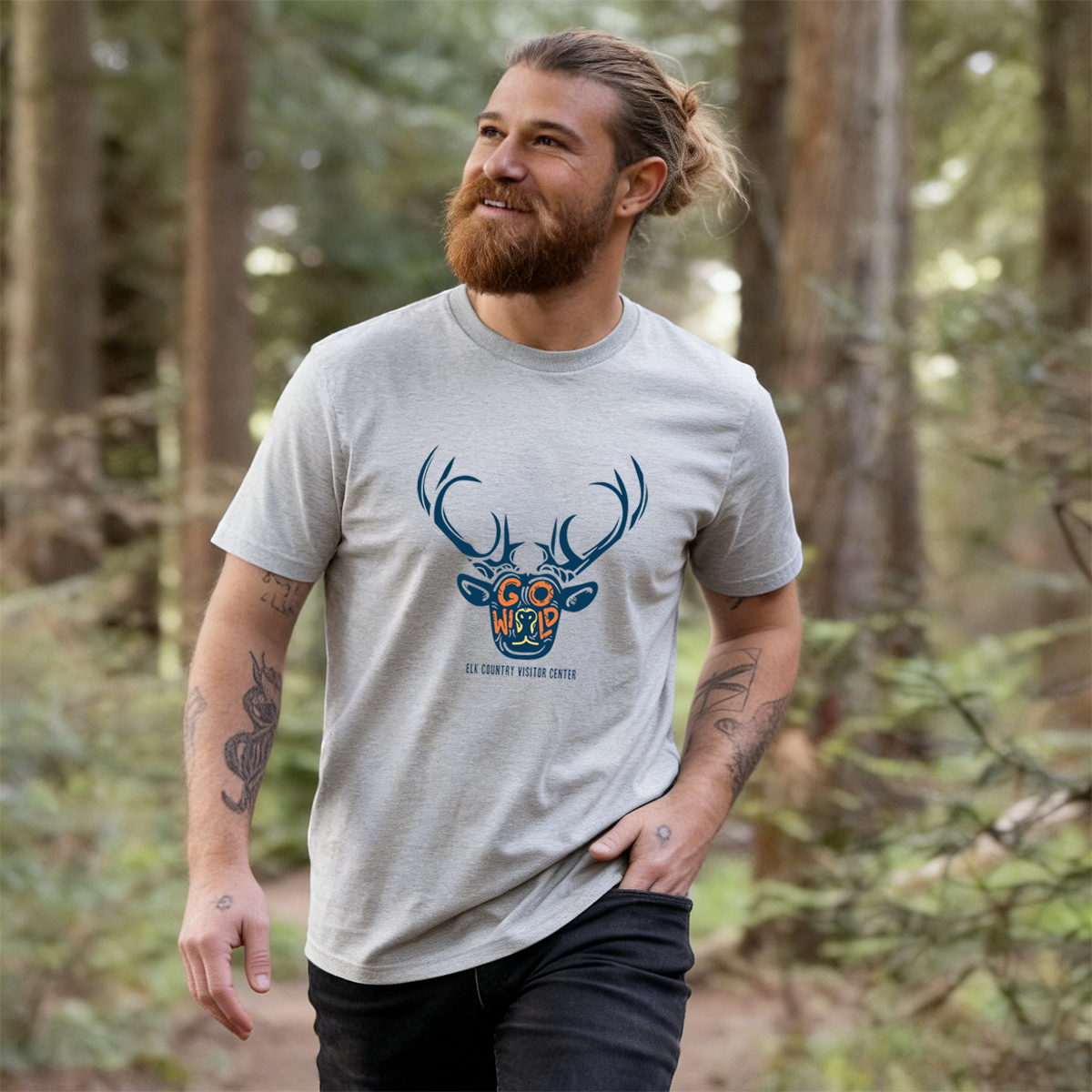Go Wild ElkTee Cotton Classic T-Shirt