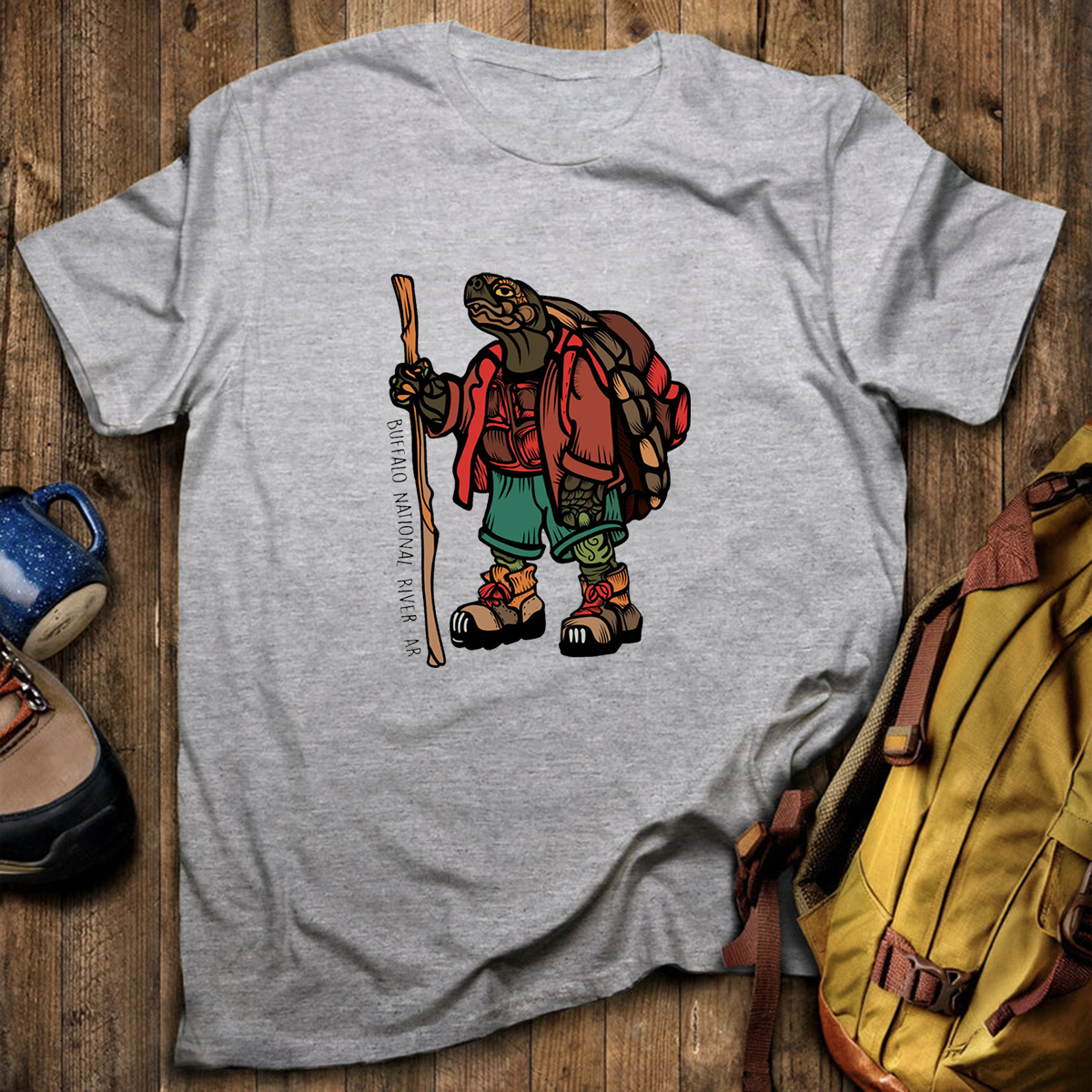 Turtle Hiker Tee Cotton Classic T-Shirt