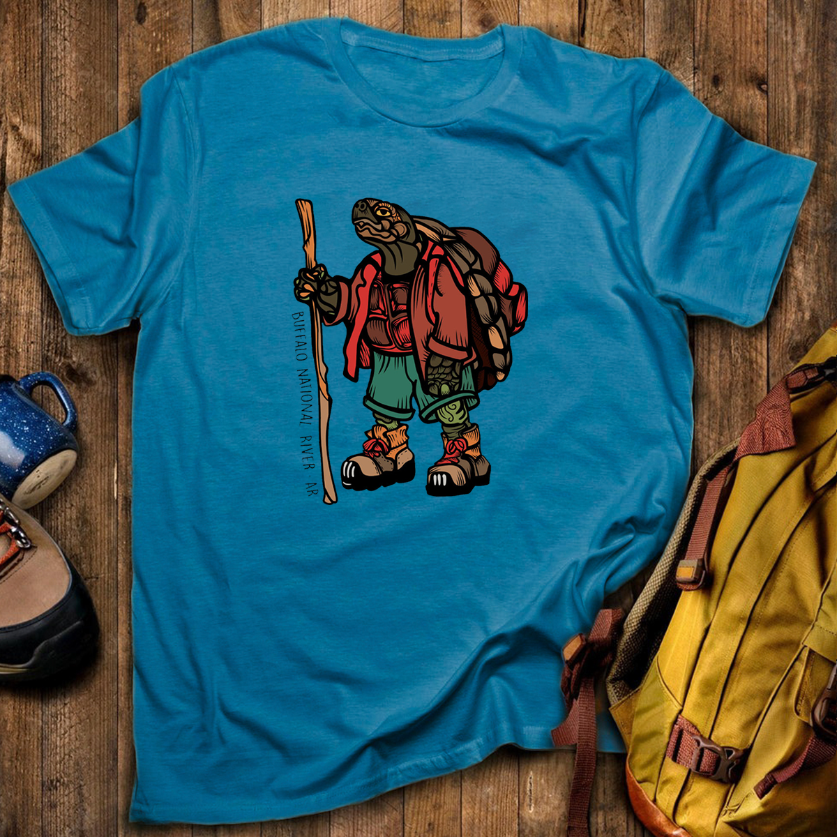 Turtle Hiker Tee Cotton Classic T-Shirt