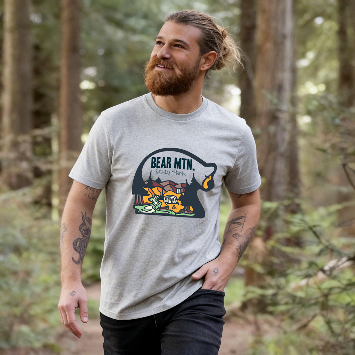 Camp Bear Tee Cotton Classic T-Shirt