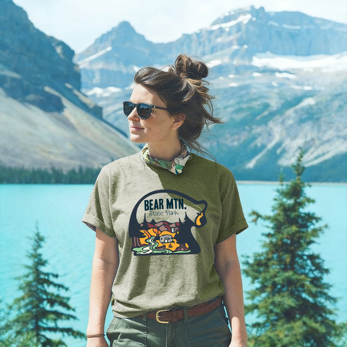 Camp Bear Tee Cotton Classic T-Shirt