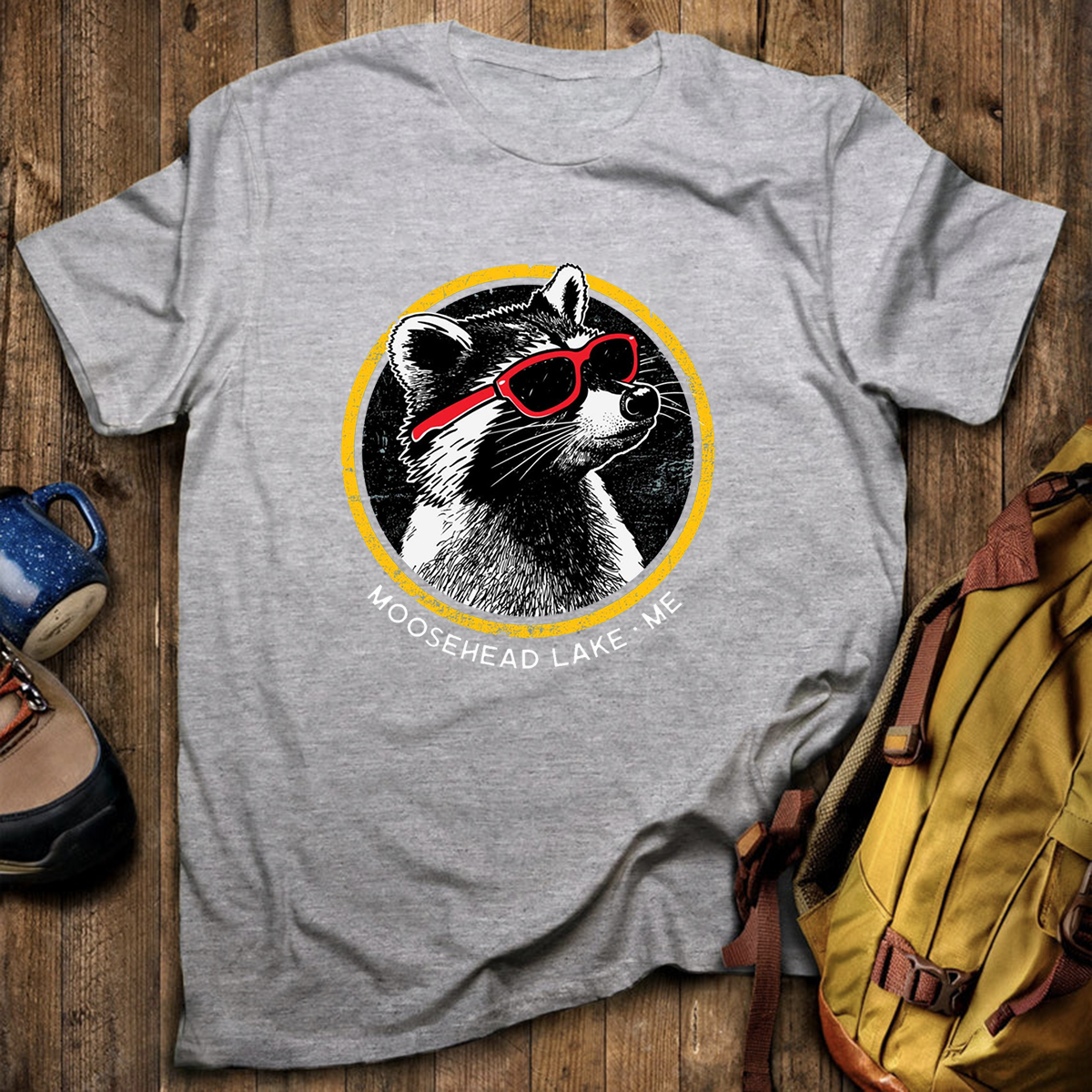 Sunny Raccoon Tee Cotton Classic T-Shirt