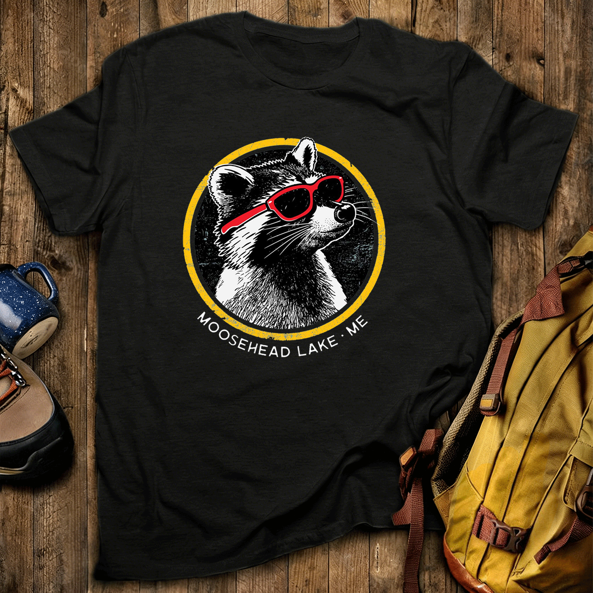 Sunny Raccoon Tee Cotton Classic T-Shirt