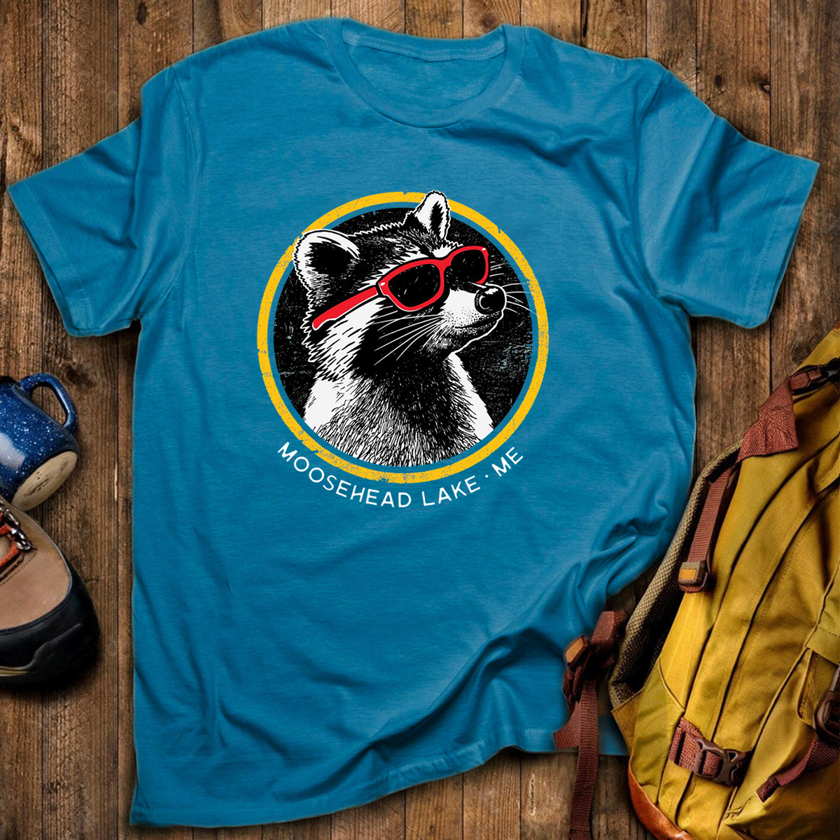 Sunny Raccoon Tee Cotton Classic T-Shirt