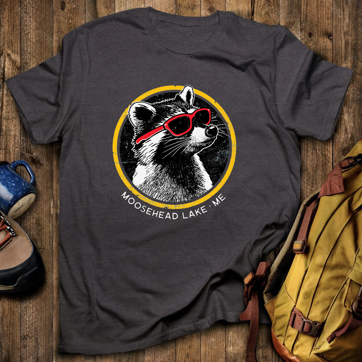 Sunny Raccoon Tee Cotton Classic T-Shirt