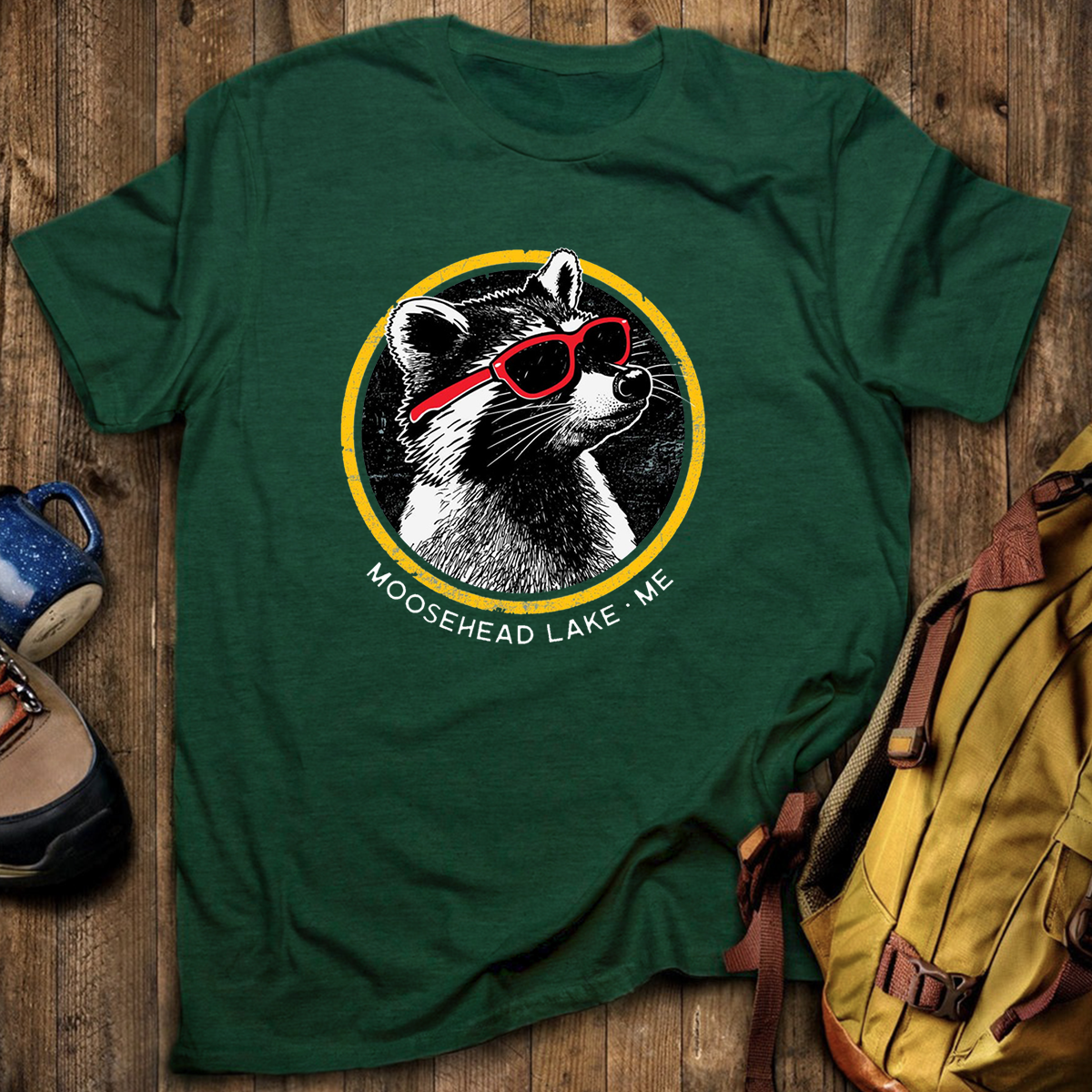 Sunny Raccoon Tee Cotton Classic T-Shirt