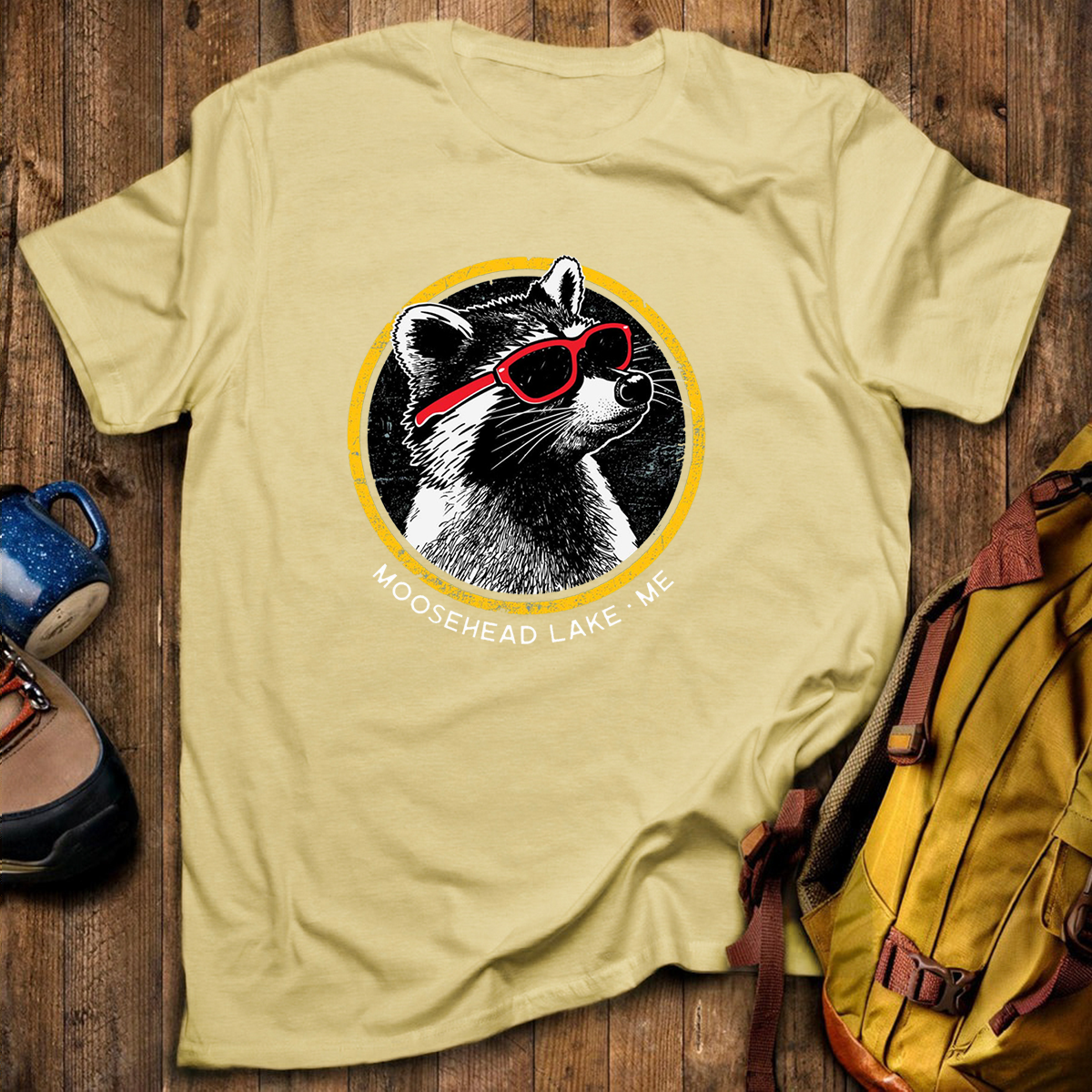 Sunny Raccoon Tee Cotton Classic T-Shirt
