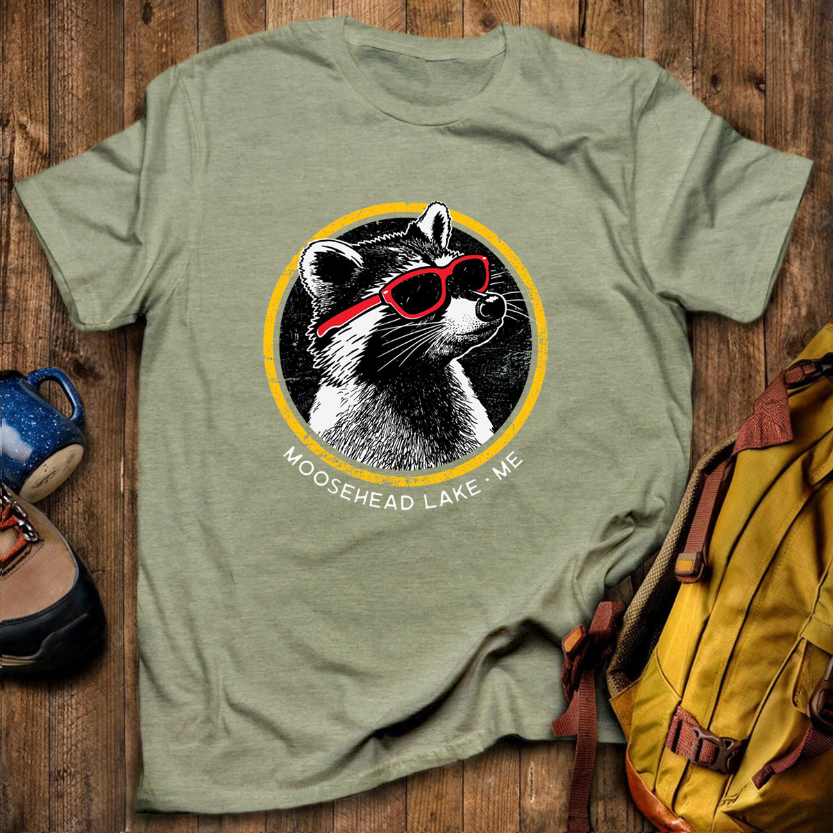 Sunny Raccoon Tee Cotton Classic T-Shirt