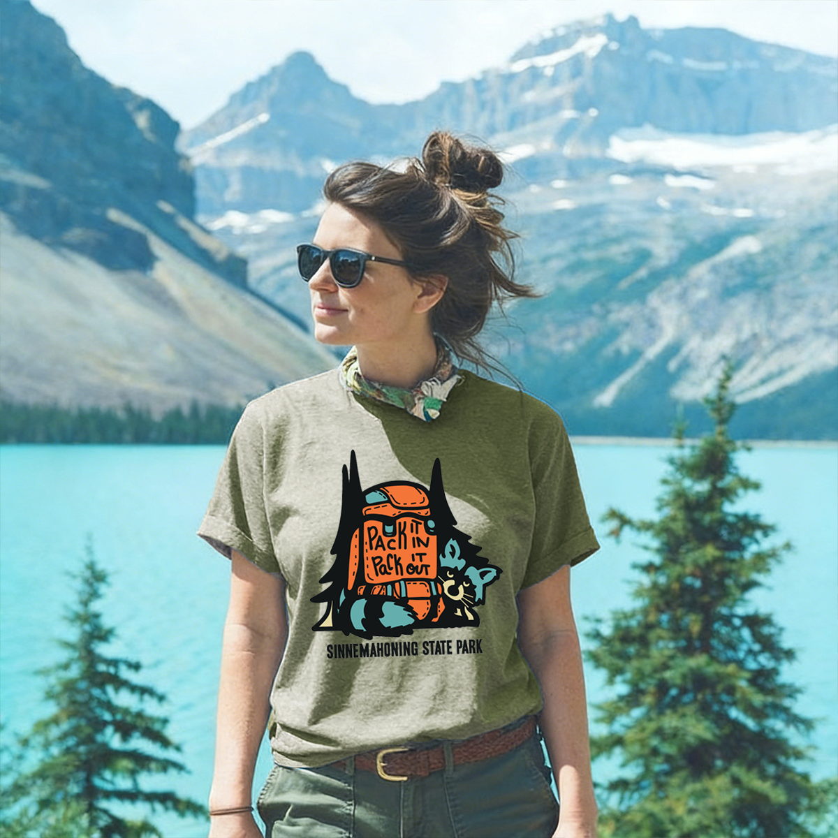 Raccoon in Pack Tee Cotton Classic T-Shirt