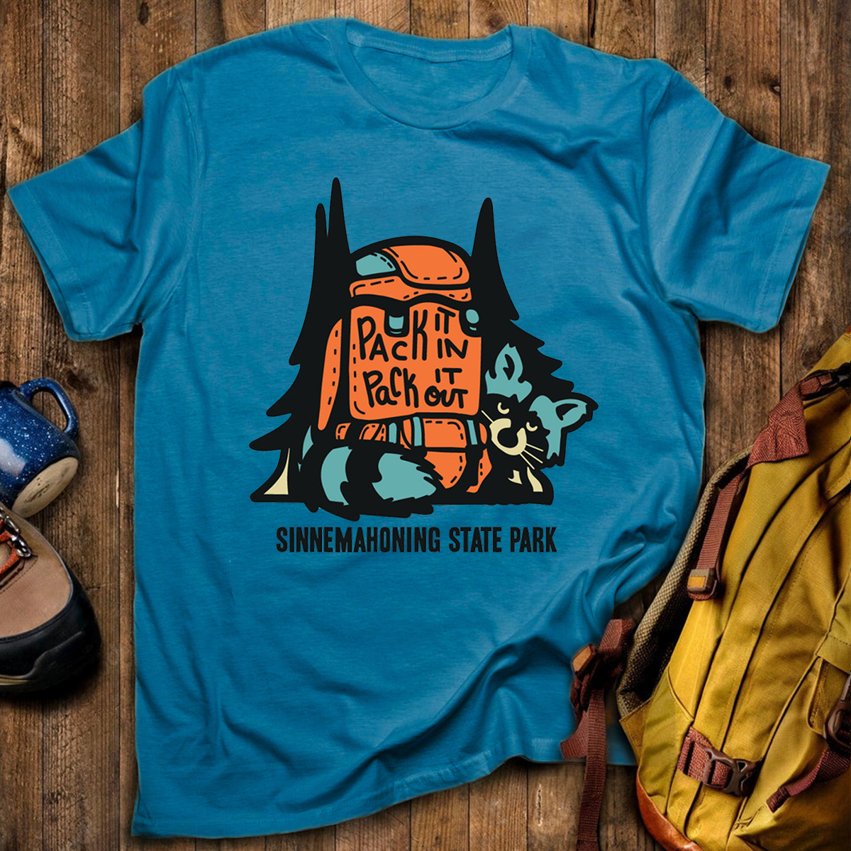 Raccoon in Pack Tee Cotton Classic T-Shirt