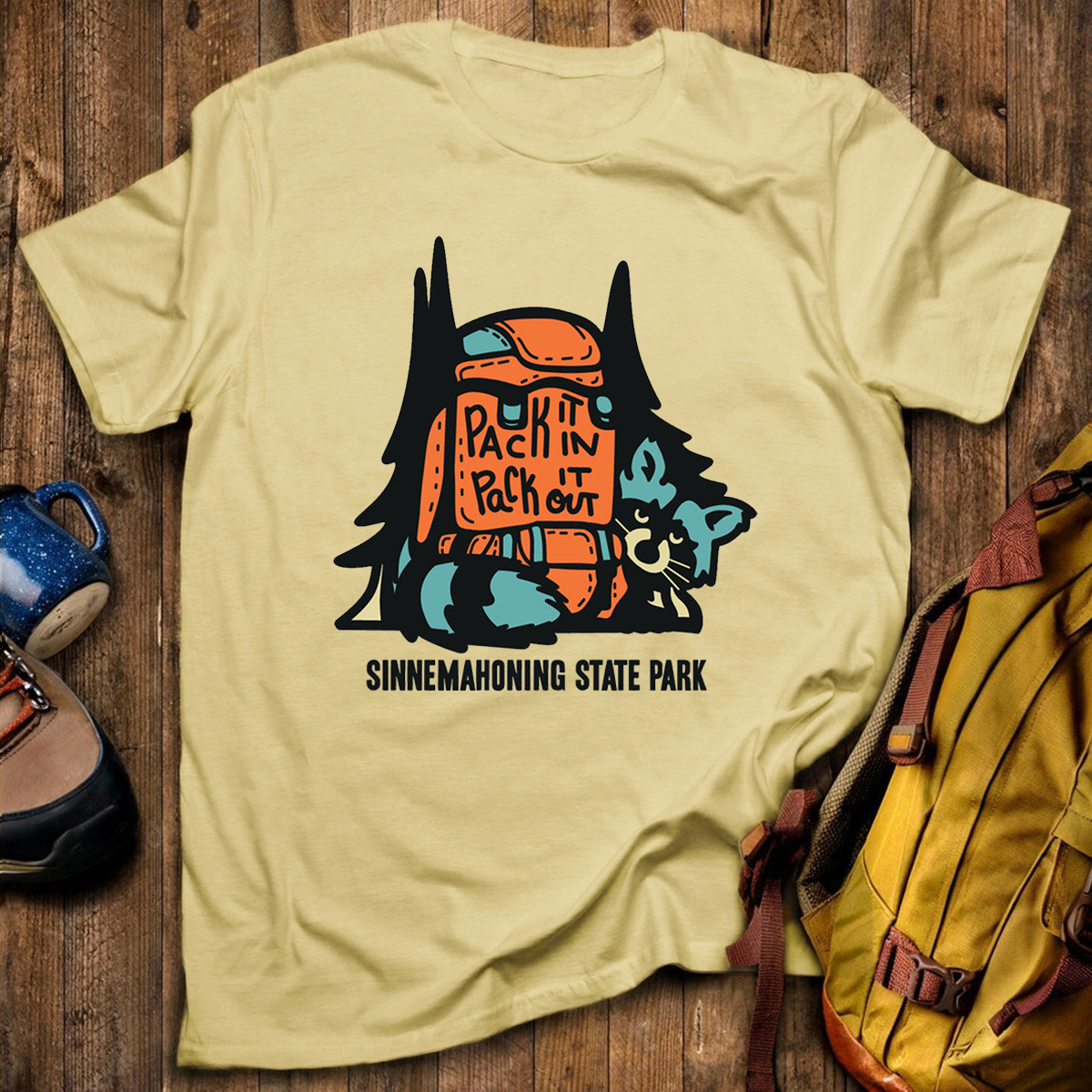 Raccoon in Pack Tee Cotton Classic T-Shirt