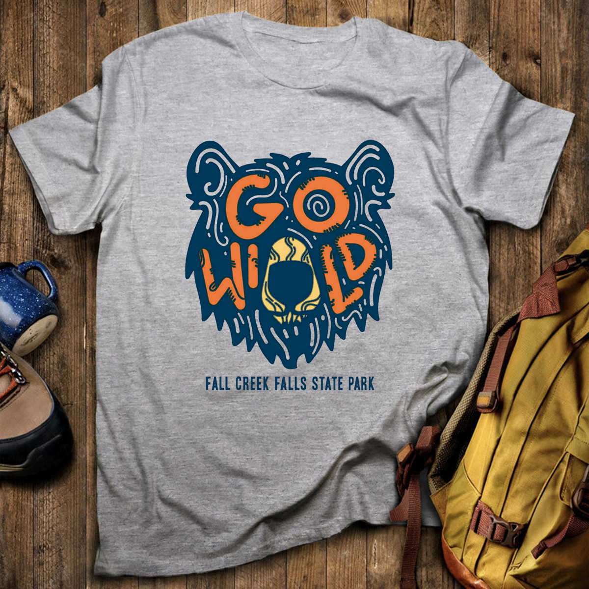 Go Wild Bear Tee Cotton Classic T-Shirt