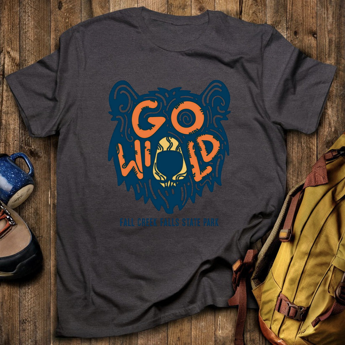 Go Wild Bear Tee Cotton Classic T-Shirt