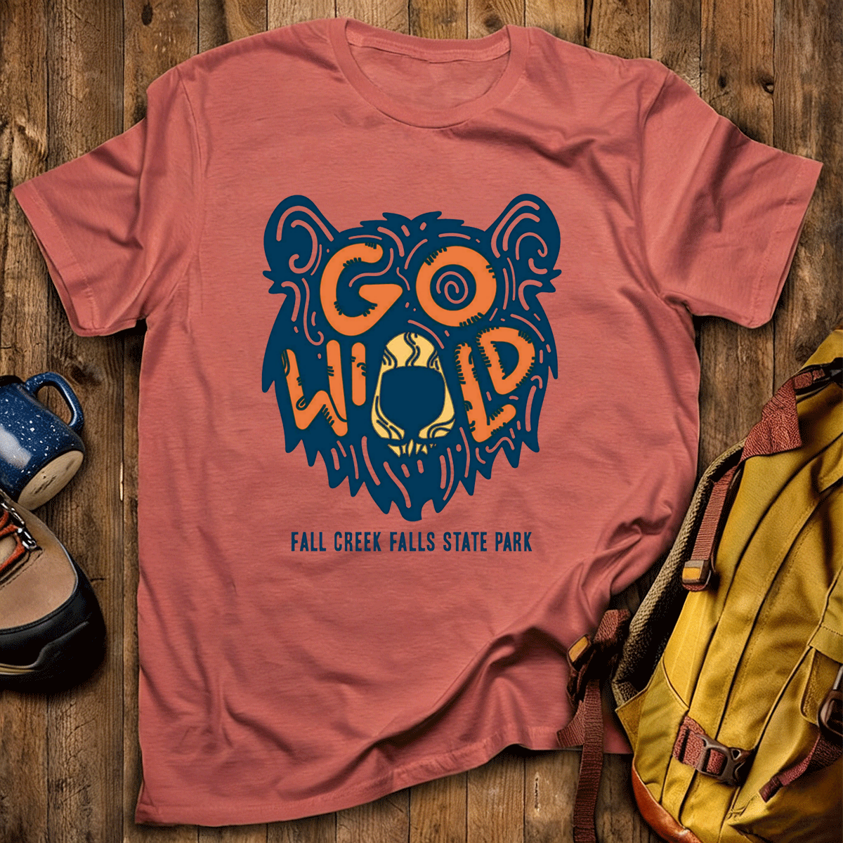 Go Wild Bear Tee Cotton Classic T-Shirt