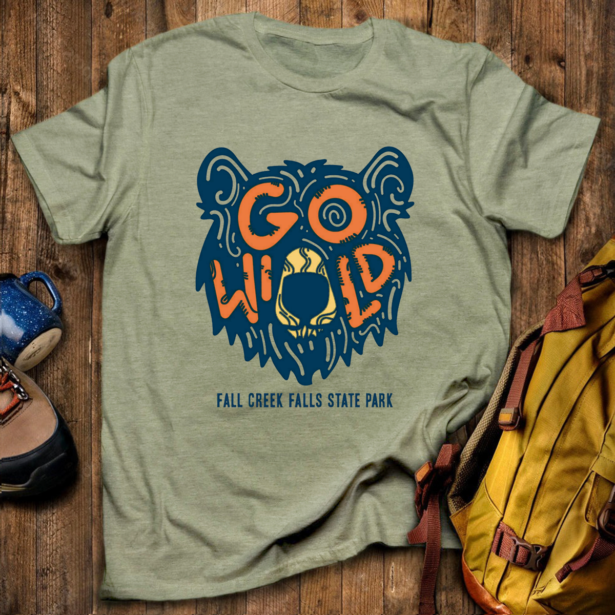 Go Wild Bear Tee Cotton Classic T-Shirt