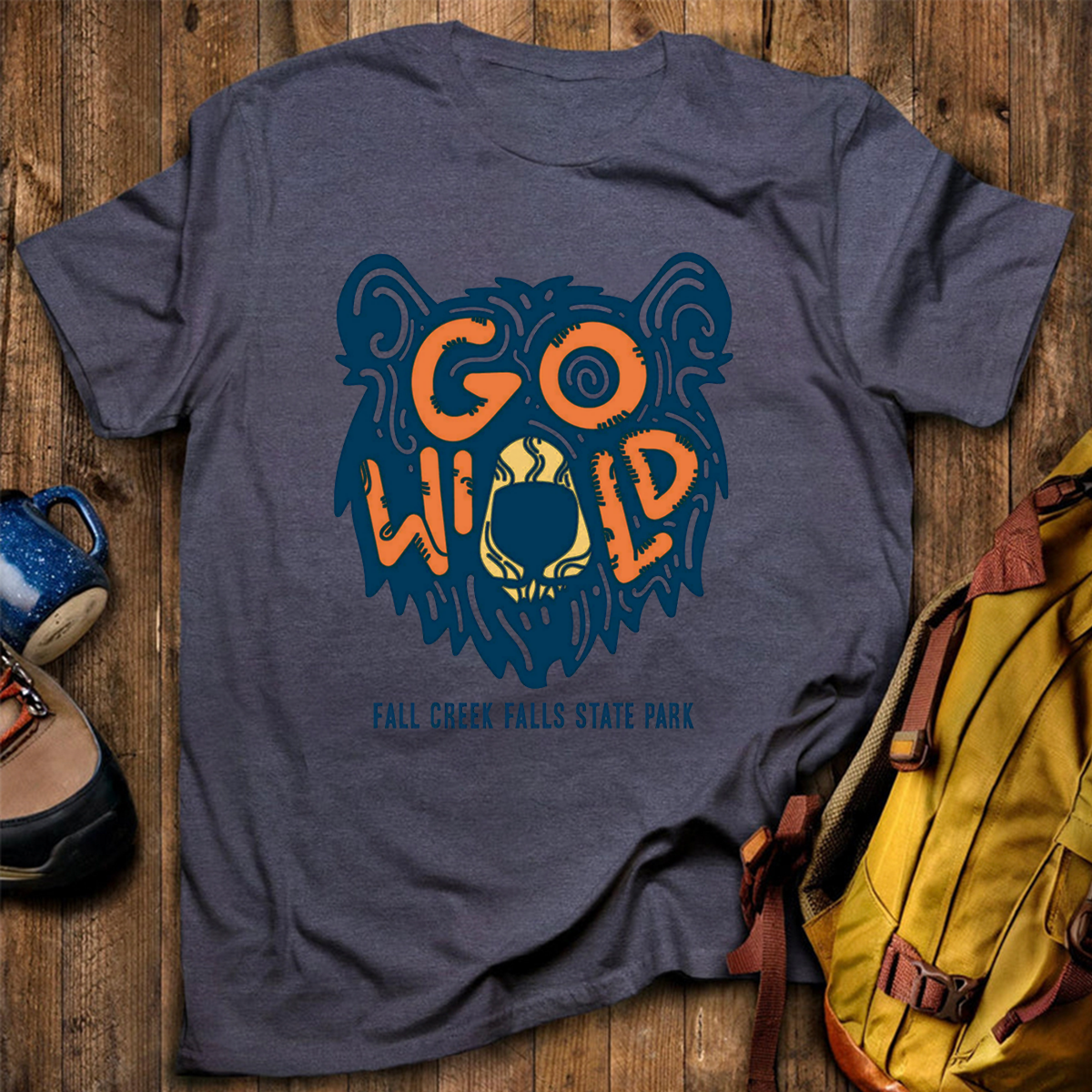 Go Wild Bear Tee Cotton Classic T-Shirt