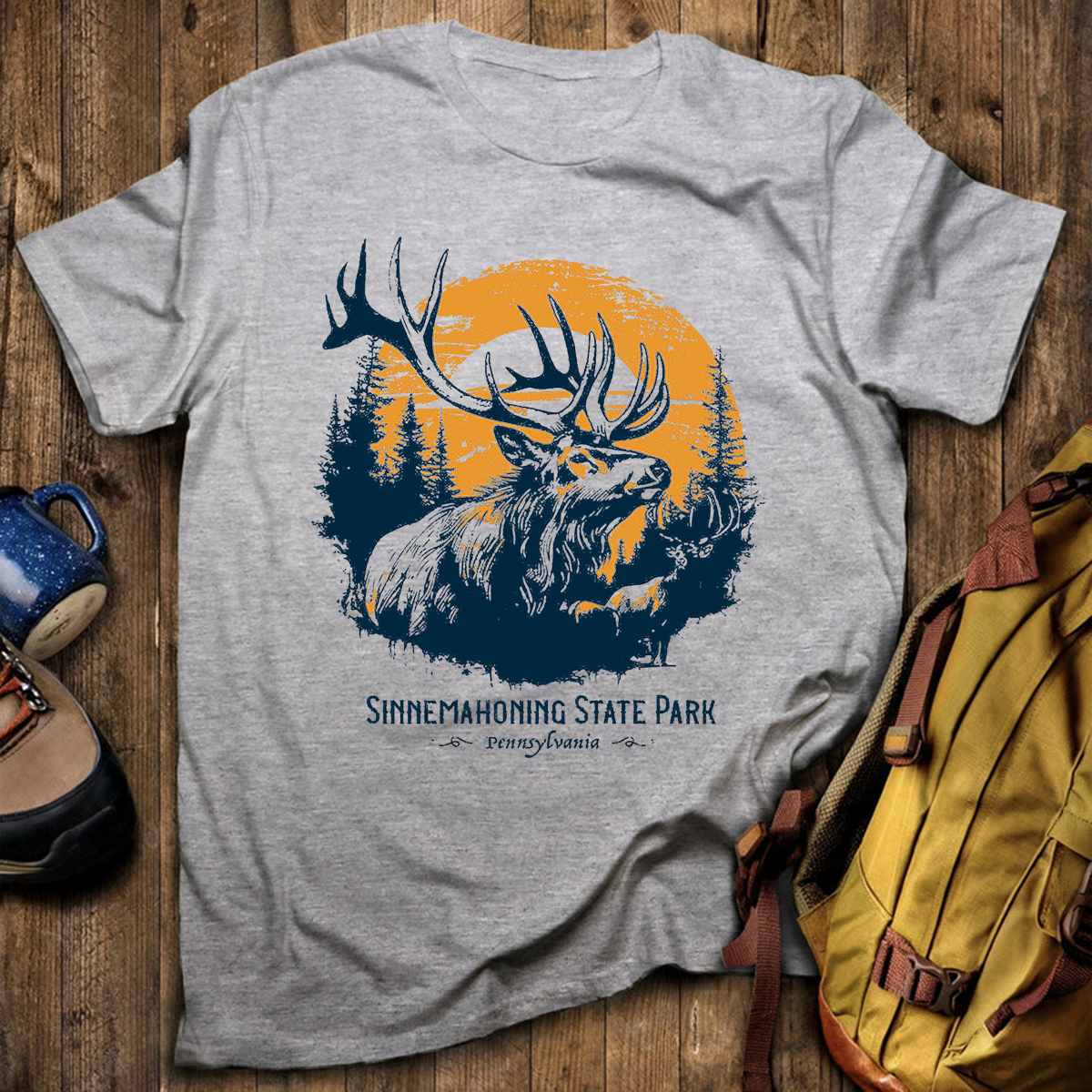 Elk Sunset Tee Cotton Classic T-Shirt
