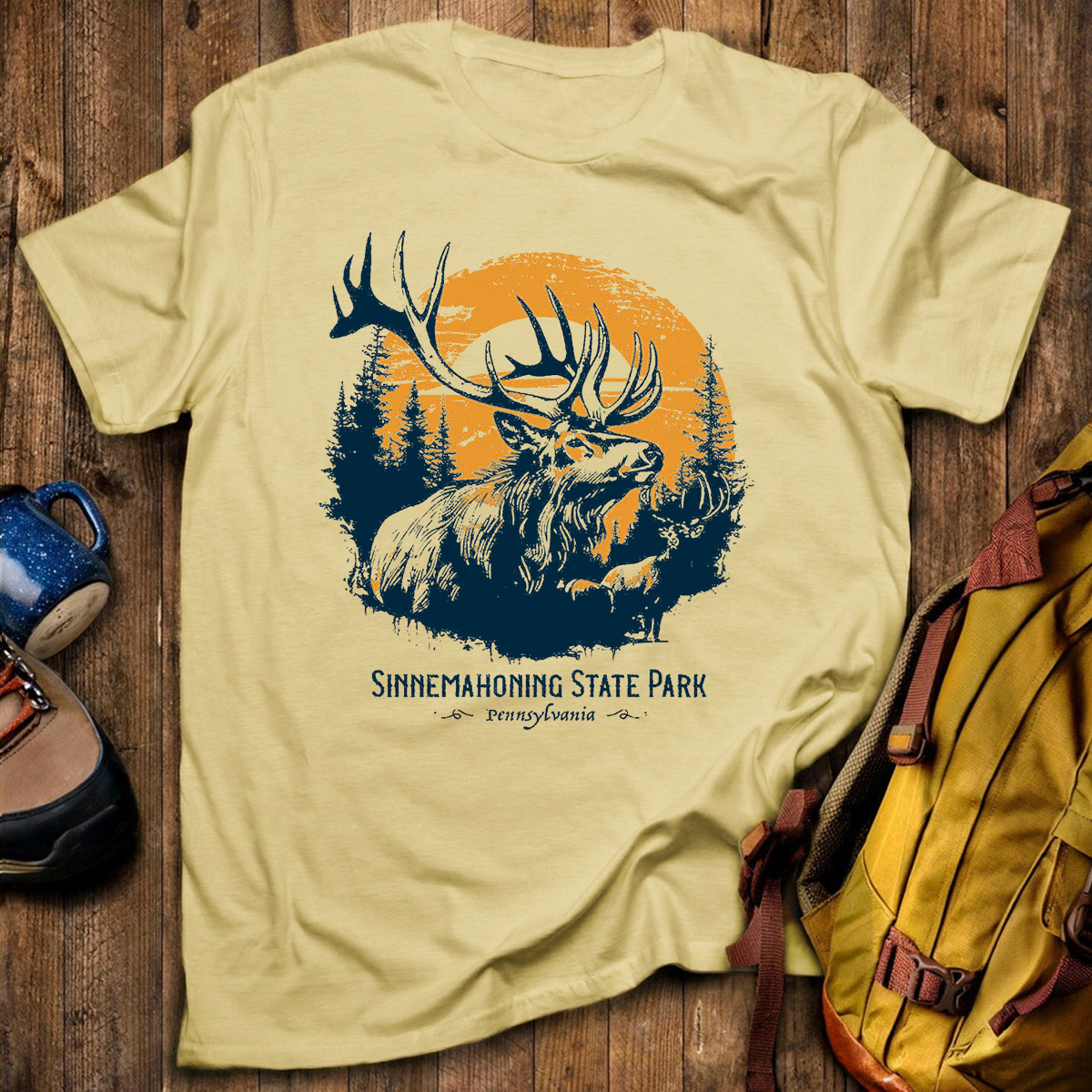 Elk Sunset Tee Cotton Classic T-Shirt