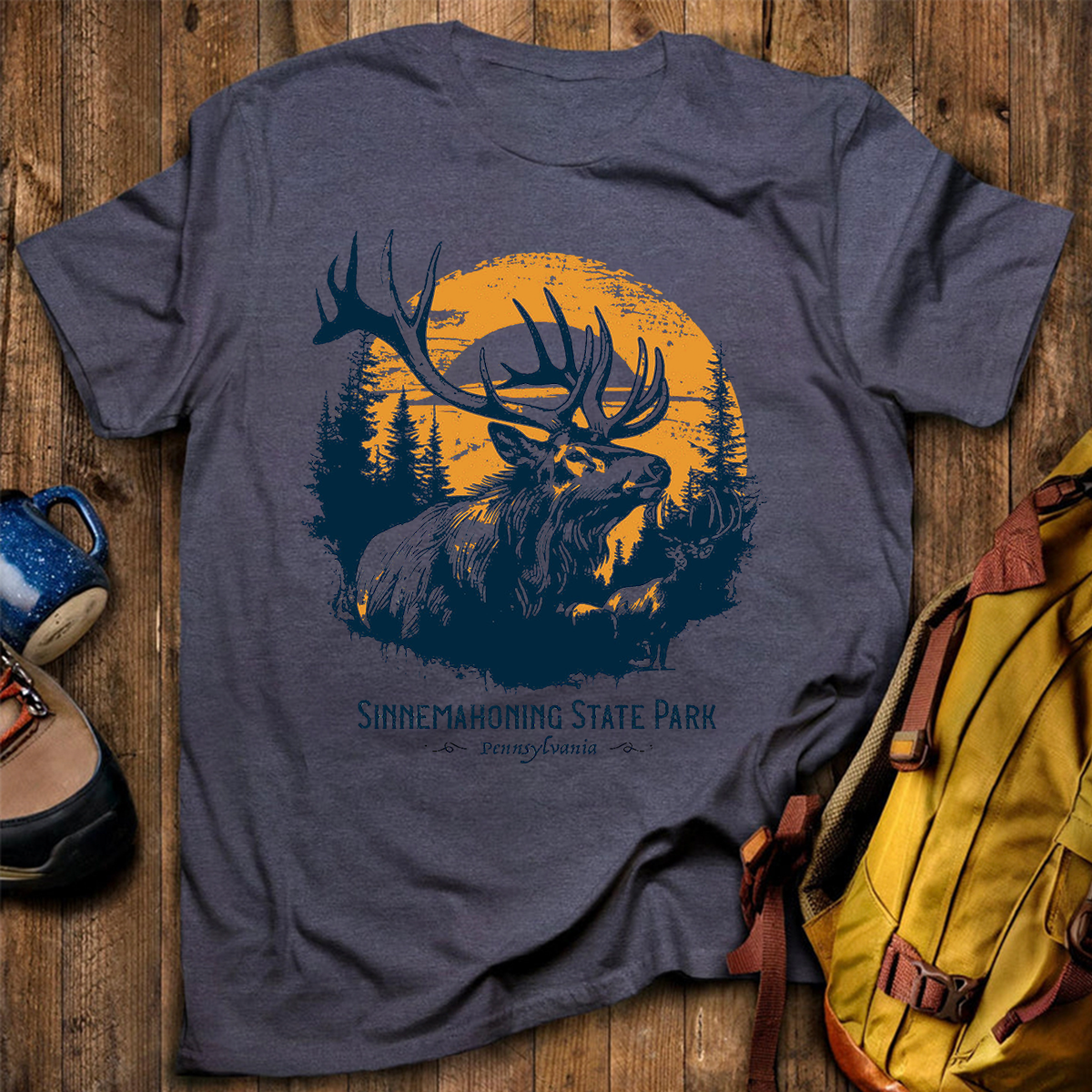 Elk Sunset Tee Cotton Classic T-Shirt