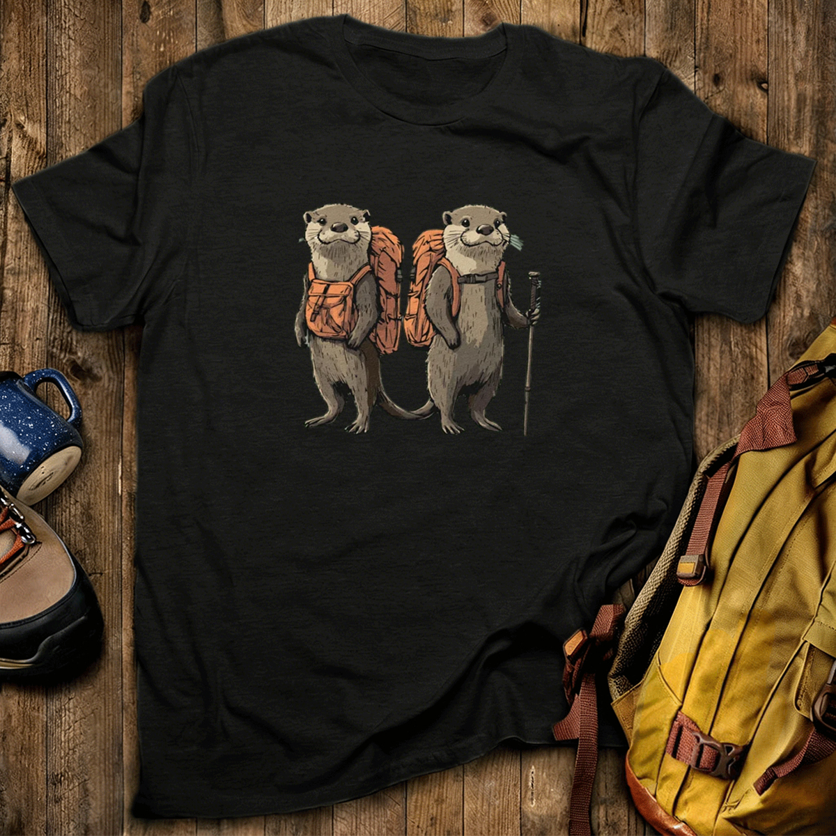 Otter Buddies Backpacker T-Shirt