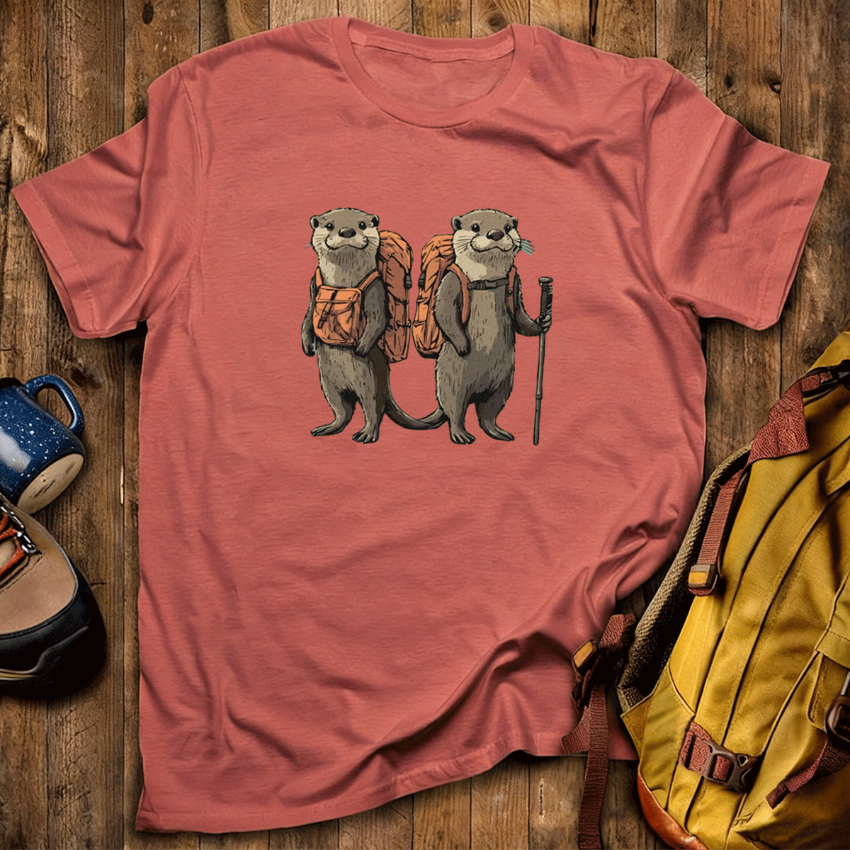 Otter Buddies Backpacker T-Shirt