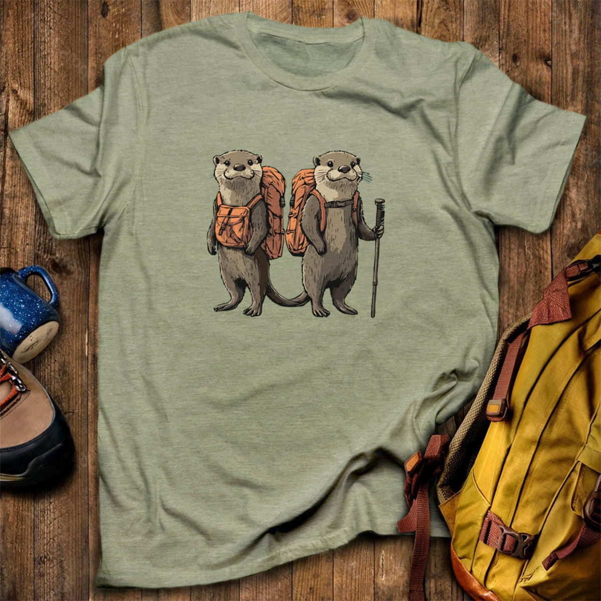 Otter Buddies Backpacker T-Shirt