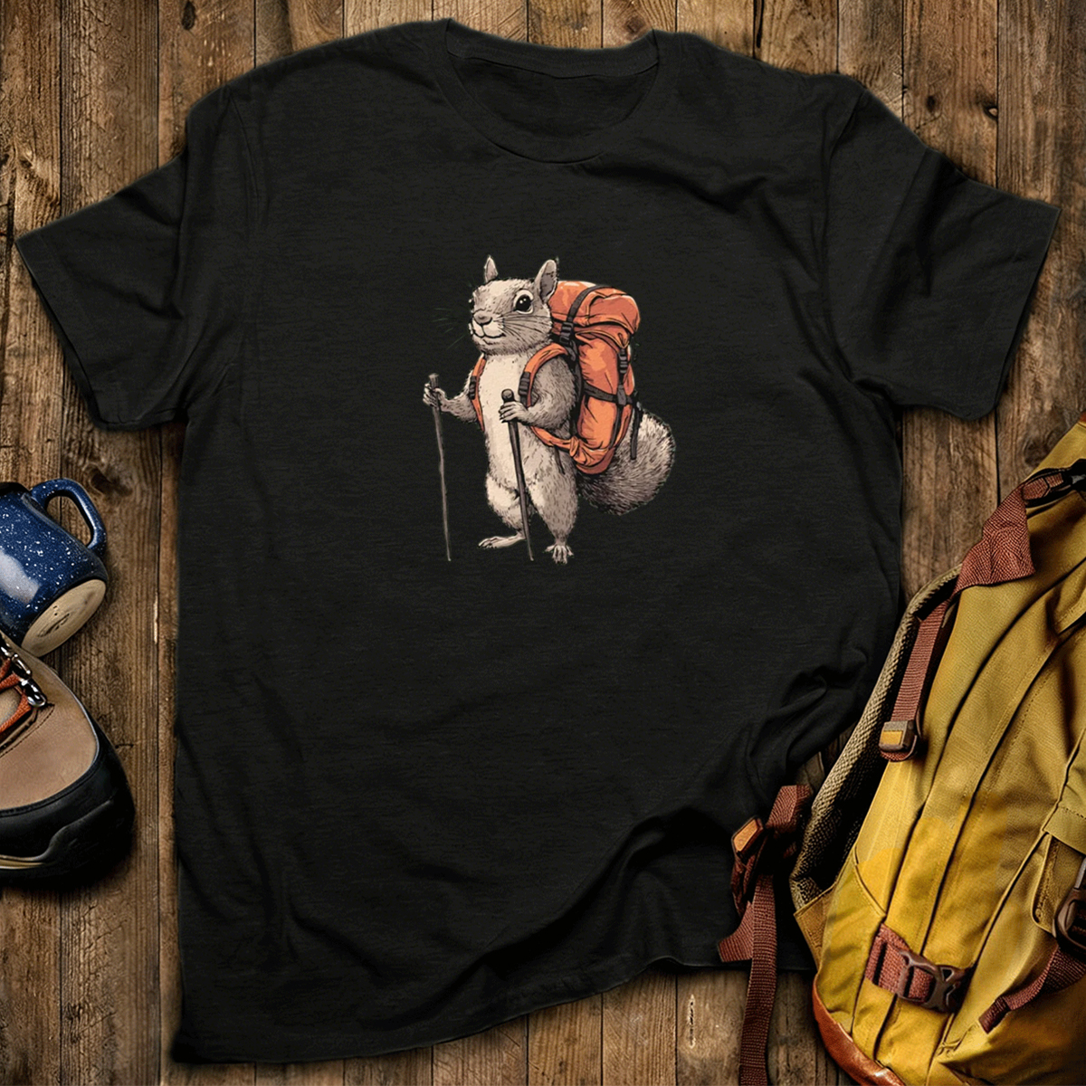 Squirrel Backpacker T-Shirt
