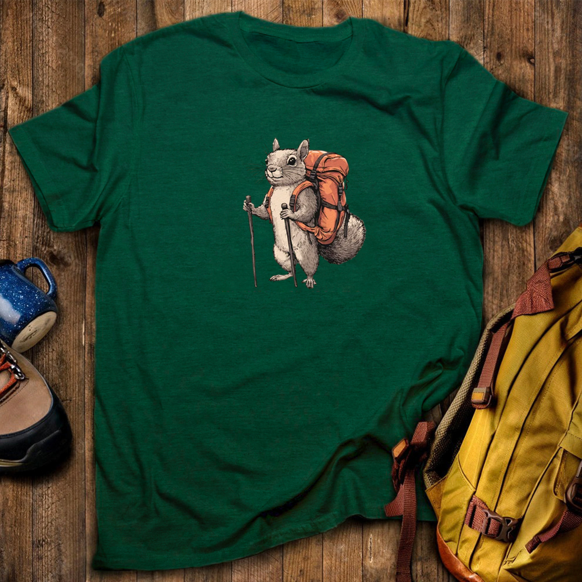 Squirrel Backpacker T-Shirt