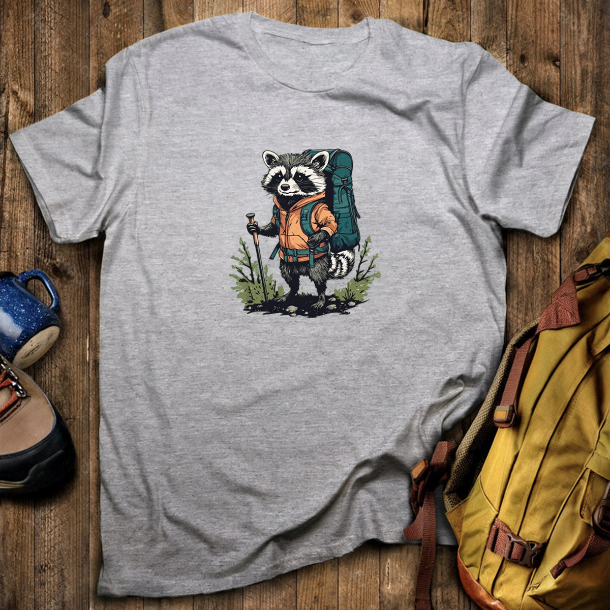 Raccoon Backpacker T-Shirt