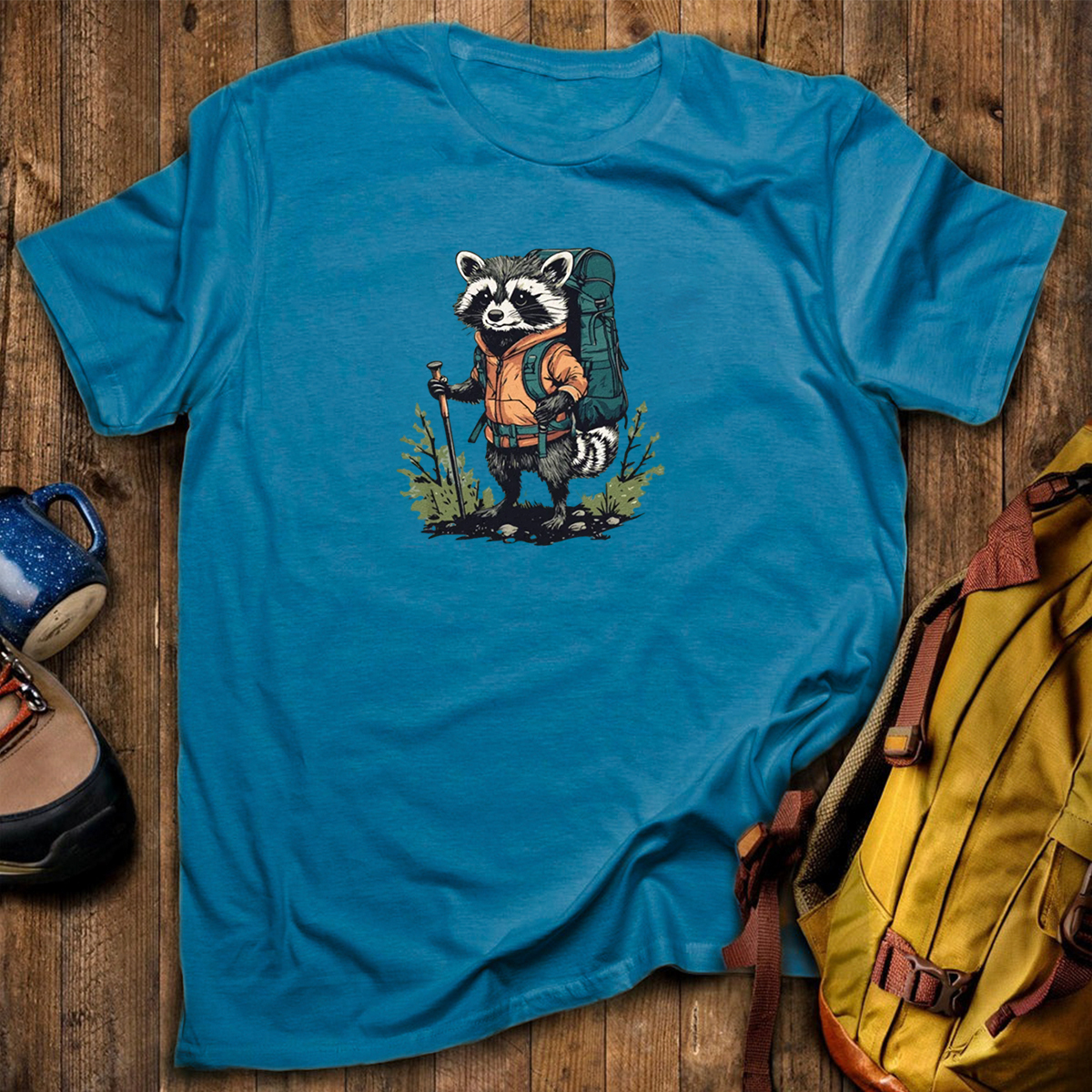 Raccoon Backpacker T-Shirt