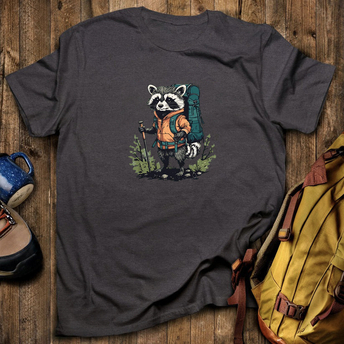 Raccoon Backpacker T-Shirt