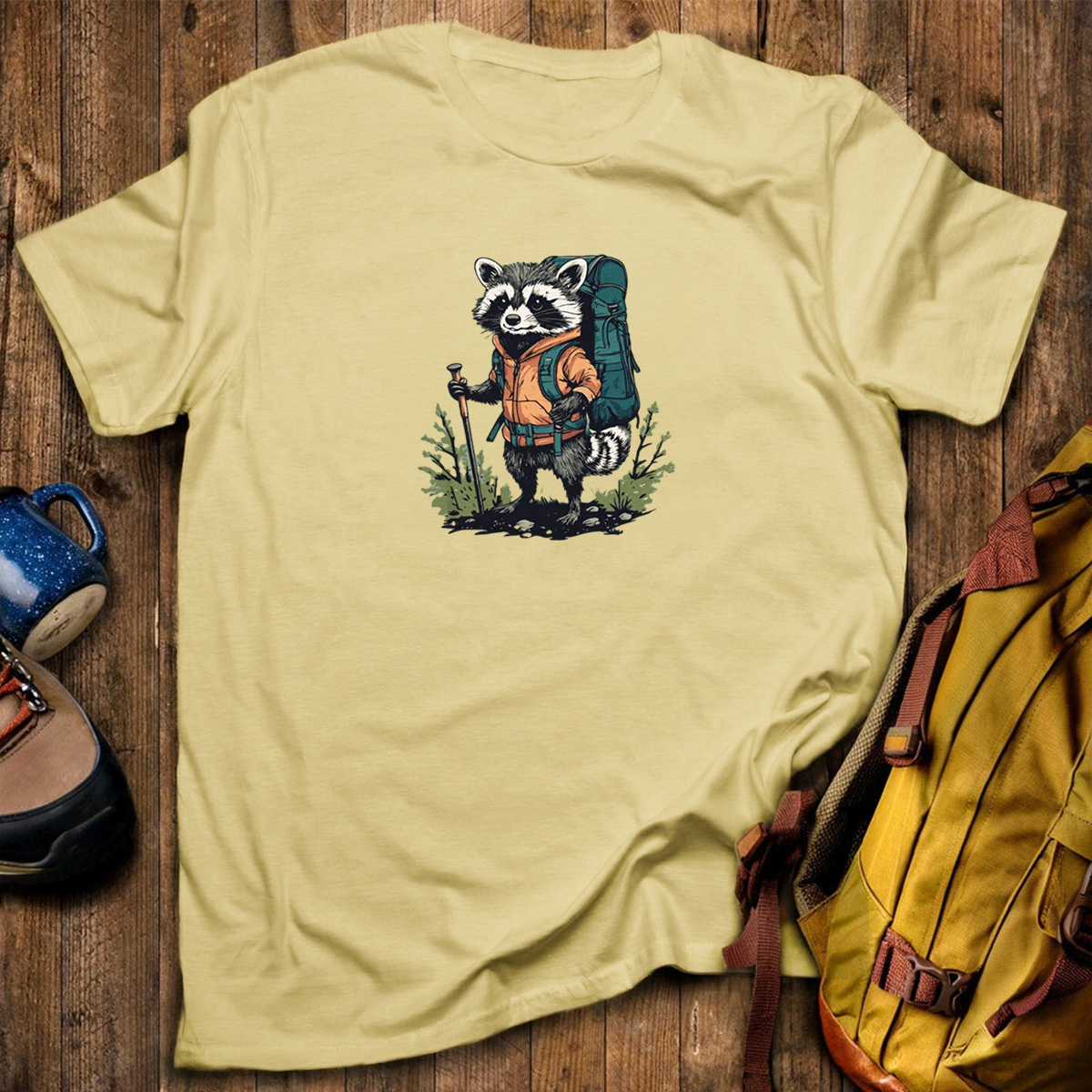 Raccoon Backpacker T-Shirt