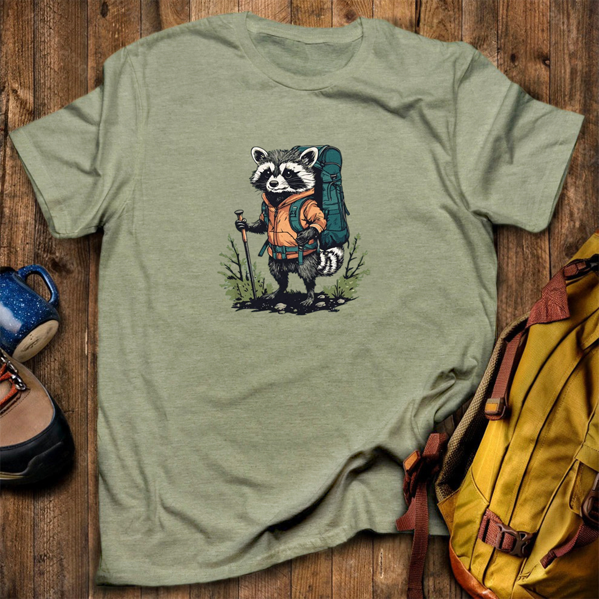 Raccoon Backpacker T-Shirt