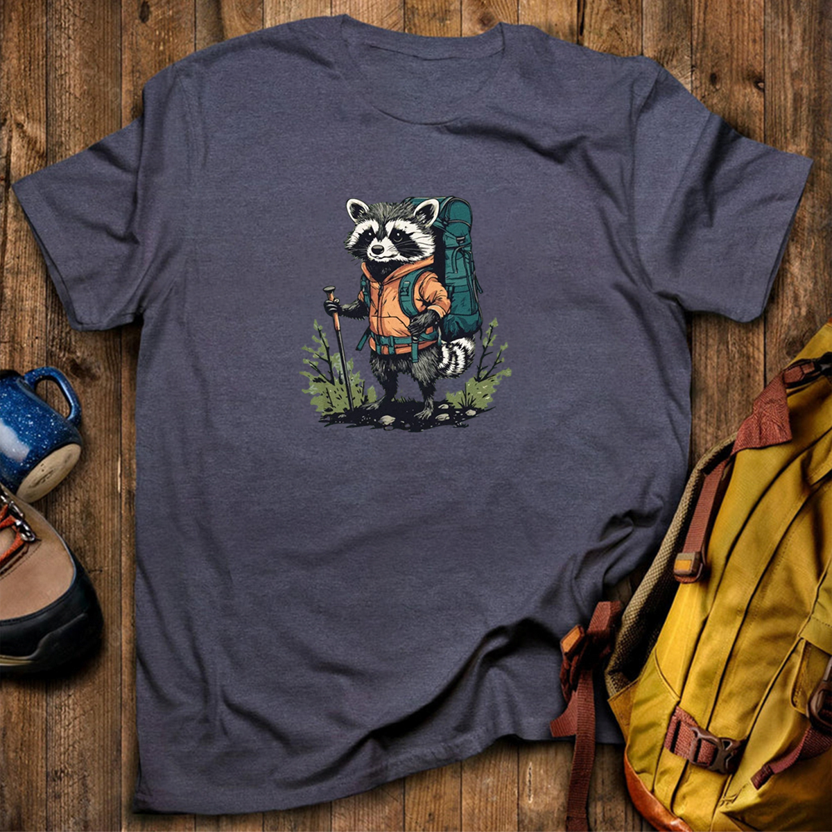 Raccoon Backpacker T-Shirt