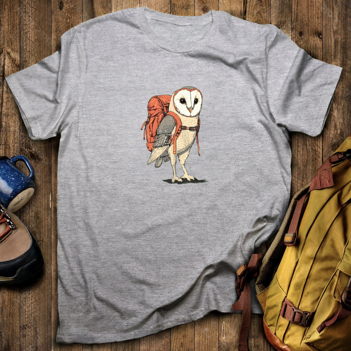 Barn Owl Backpacker T-Shirt