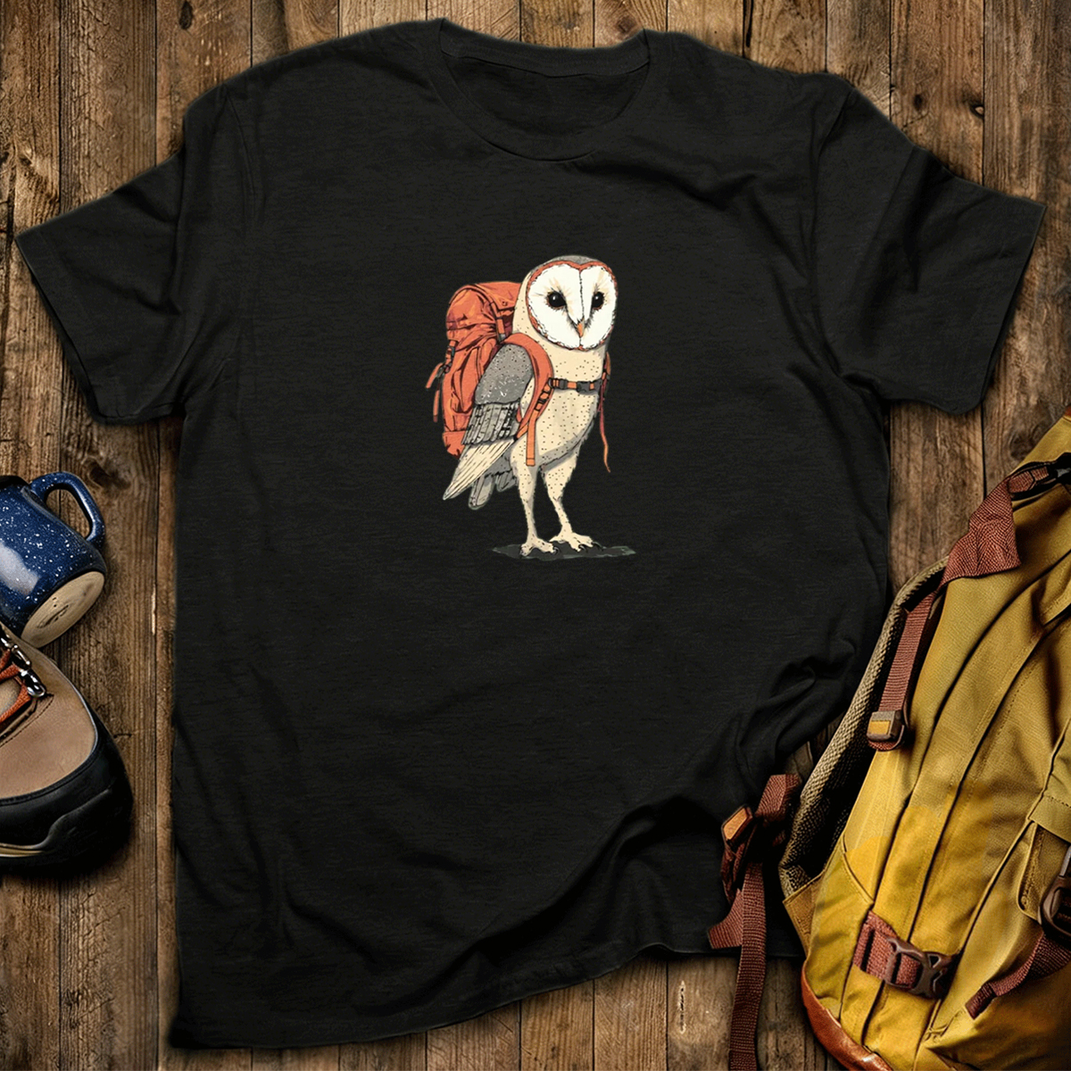 Barn Owl Backpacker T-Shirt