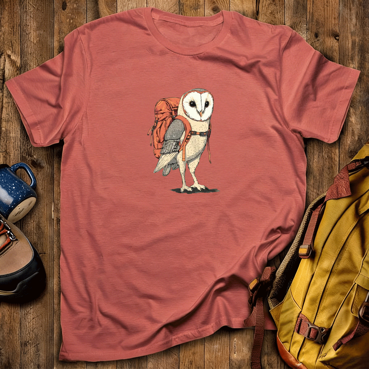 Barn Owl Backpacker T-Shirt