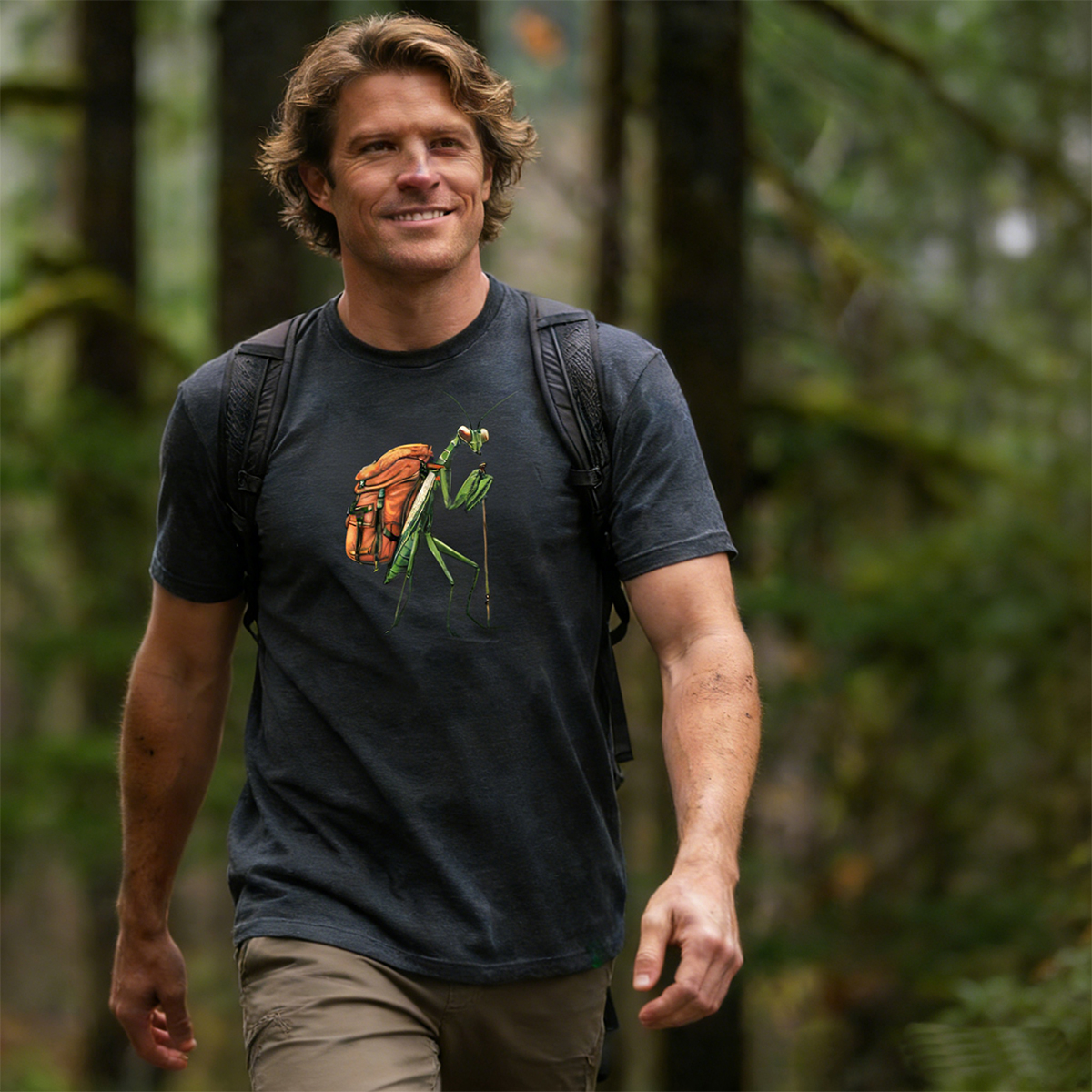 Preying Mantis Backpacker T-Shirt