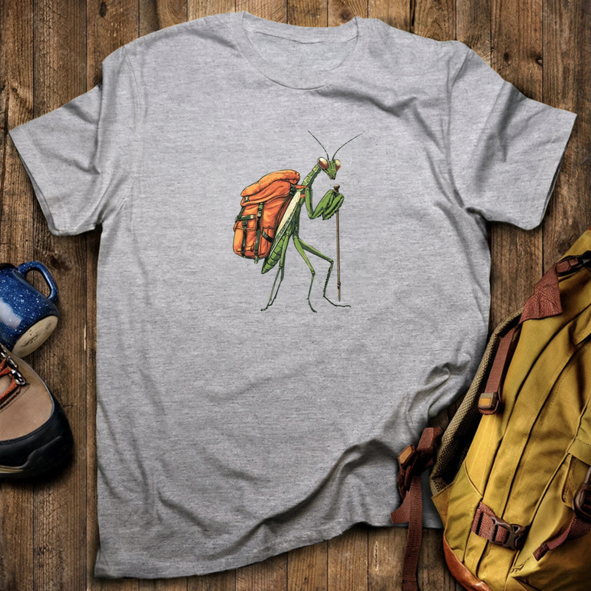 Preying Mantis Backpacker T-Shirt
