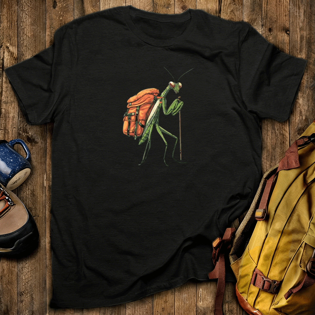 Preying Mantis Backpacker T-Shirt