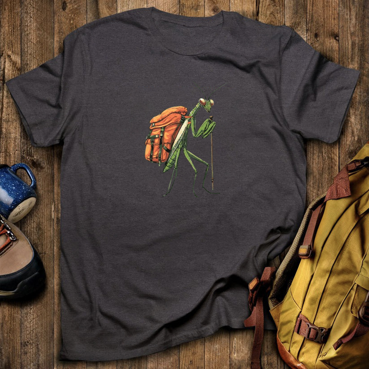 Preying Mantis Backpacker T-Shirt