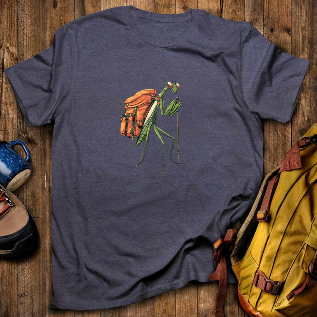 Preying Mantis Backpacker T-Shirt