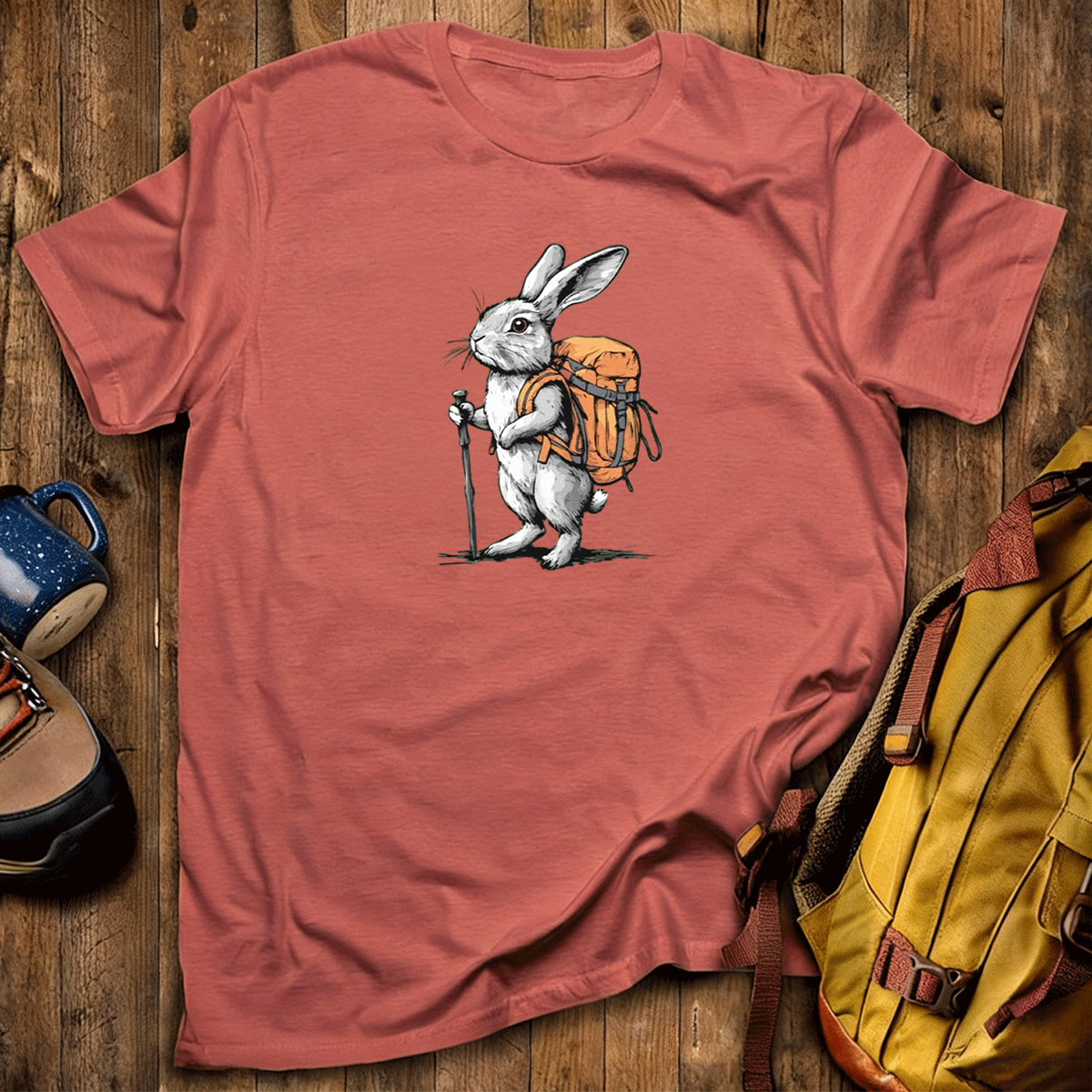 Rabbit Backpacker T-Shirt