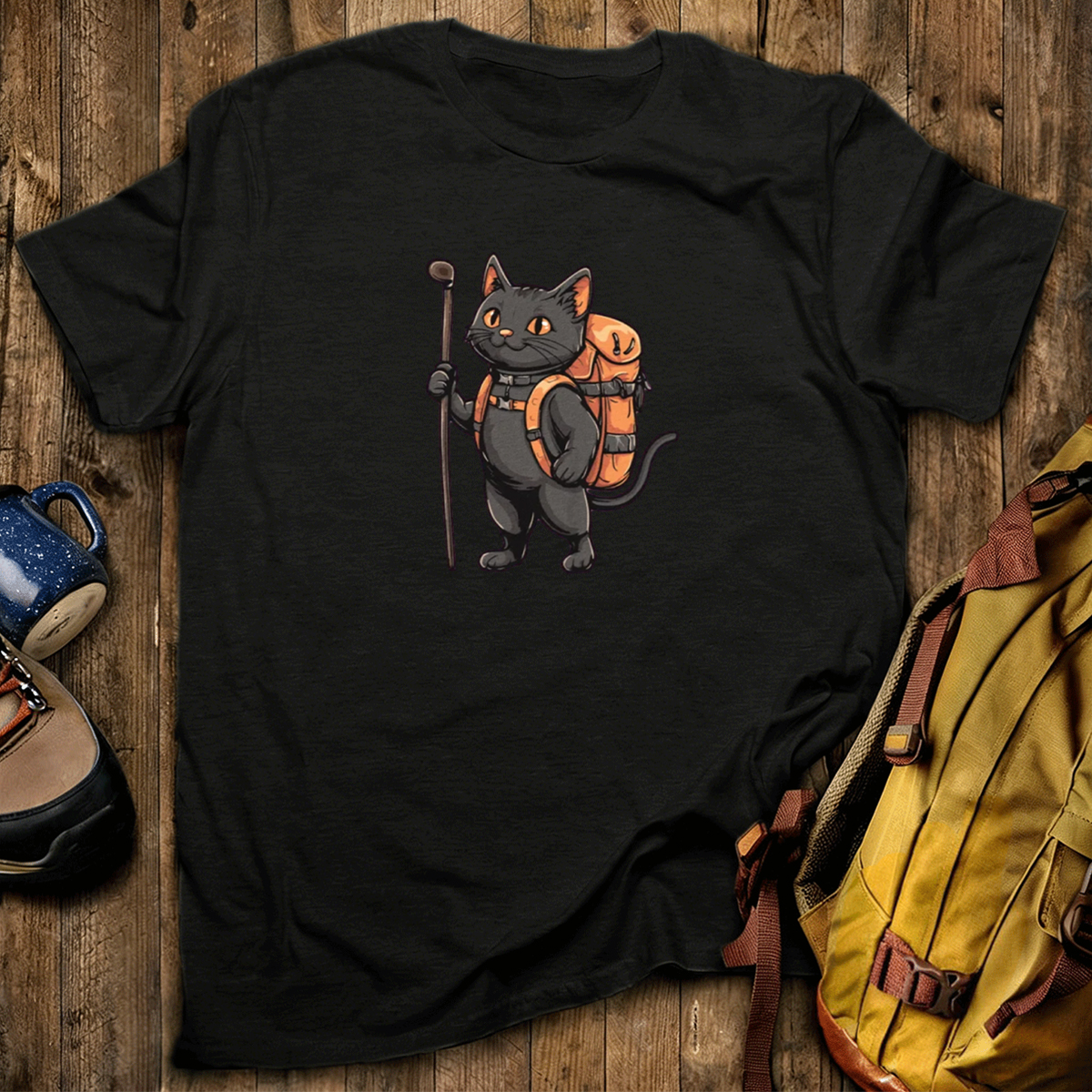 Cat Backpacker T-Shirt